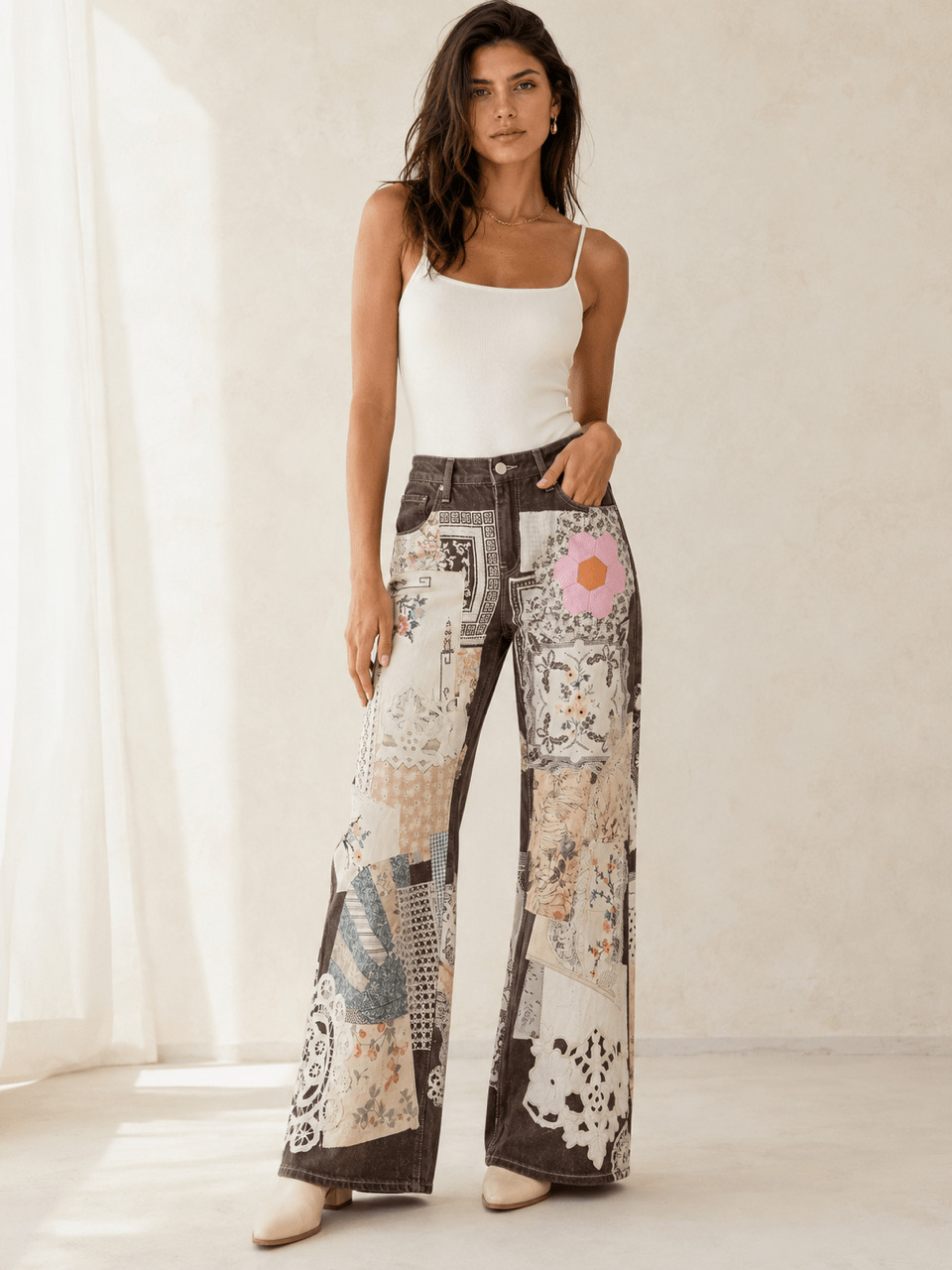 Buy Patchwork Denim Barrel by 132 Fashion - at Hamish + Grace