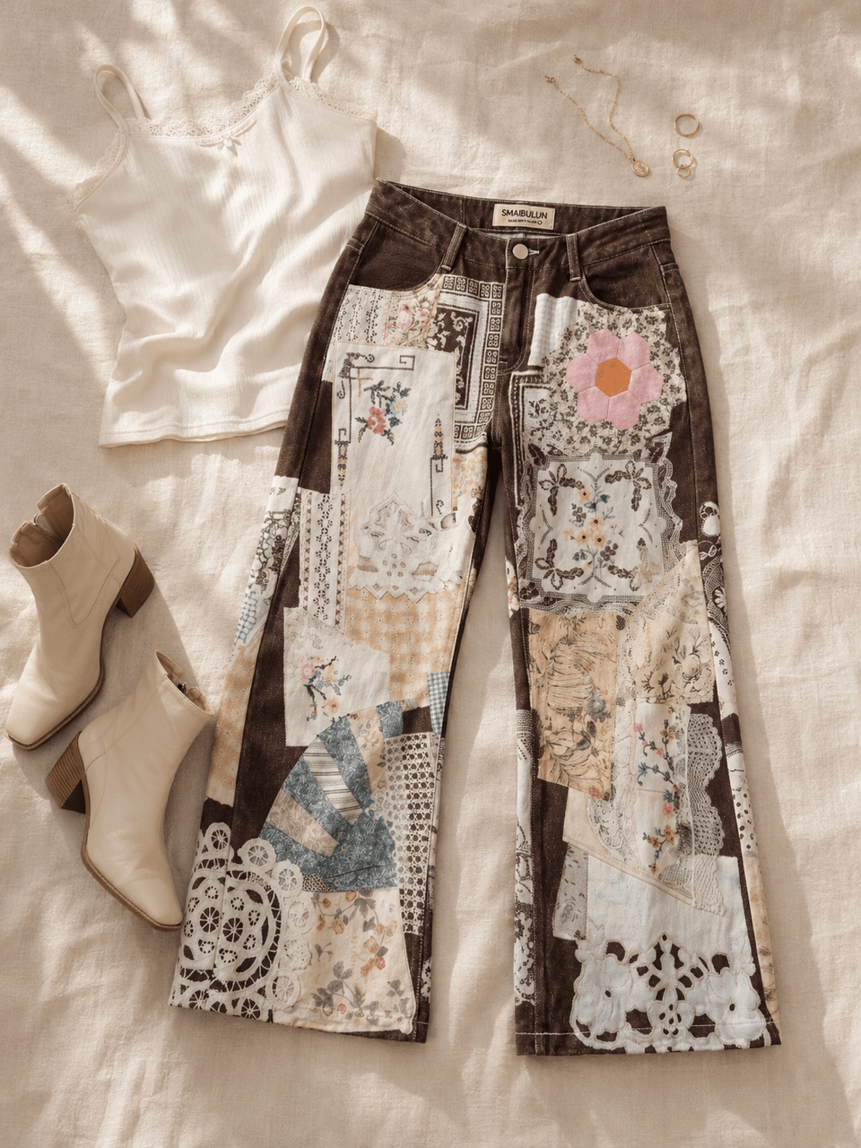 Buy Patchwork Denim Barrel by 132 Fashion - at Hamish + Grace