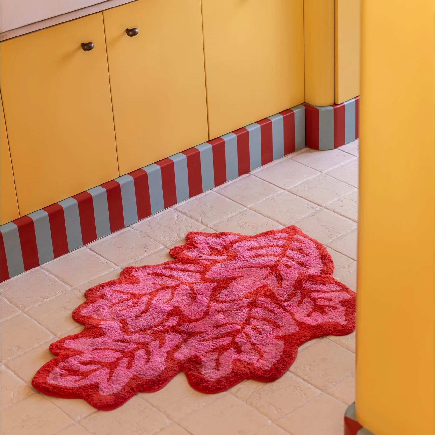 Buy Pink Leaf Bath Mat by Bonnie & Neil - at Hamish & Grace