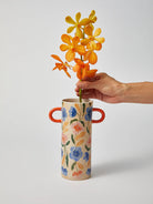 Buy PREORDER - Jones & Co - GRIFFE MULTI FLORAL TALL VASE by Jones & Co - at Hamish & Grace