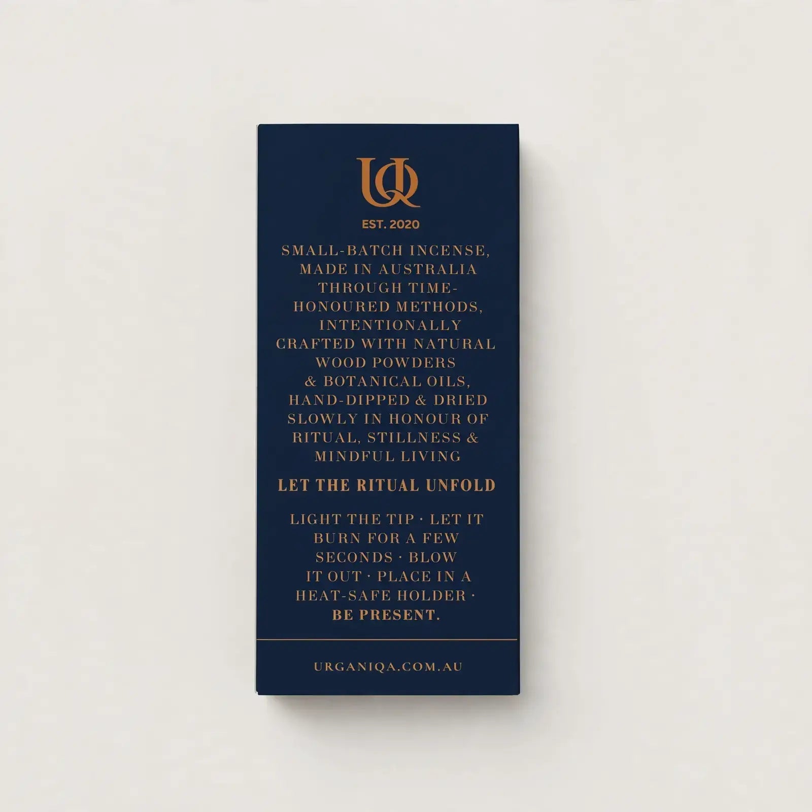 Buy Quiet Tribute to Imperfect Recollections Incense Sticks: Coloured box by Urganiqa - at Hamish + Grace