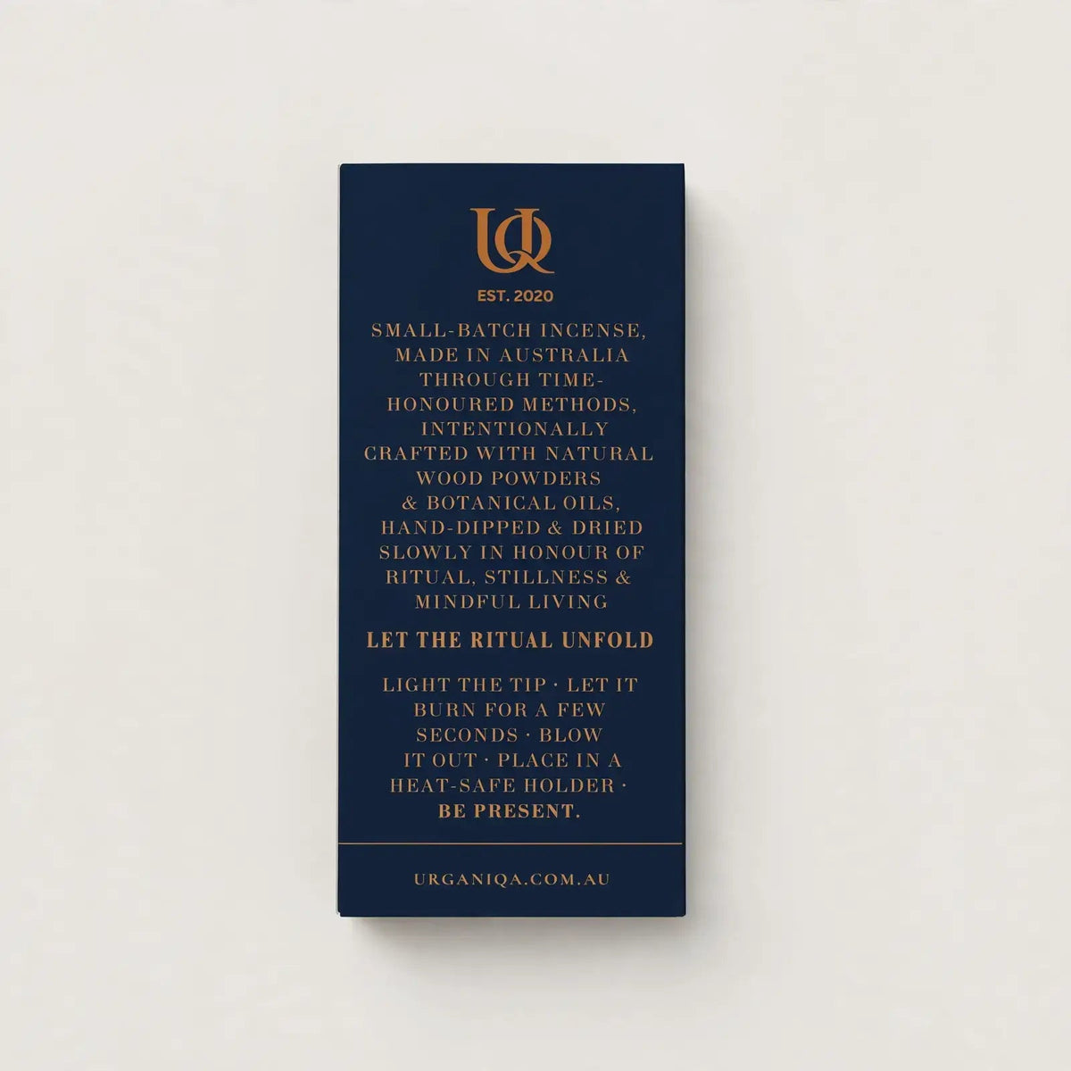 Buy Quiet Tribute to Imperfect Recollections Incense Sticks: Coloured box by Urganiqa - at Hamish + Grace
