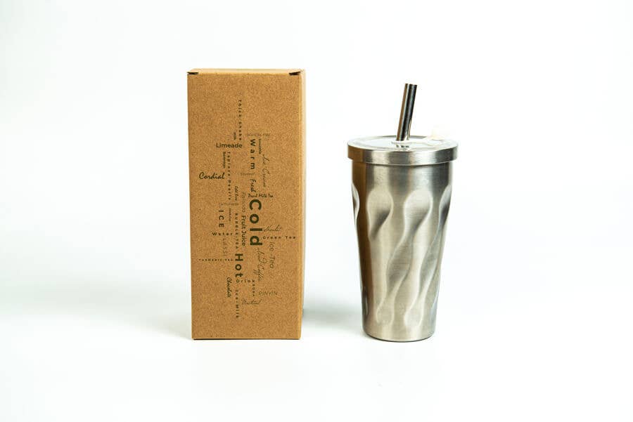 Buy Reusable Drinking Cup with Straw by Goodly Gosh - at Hamish & Grace