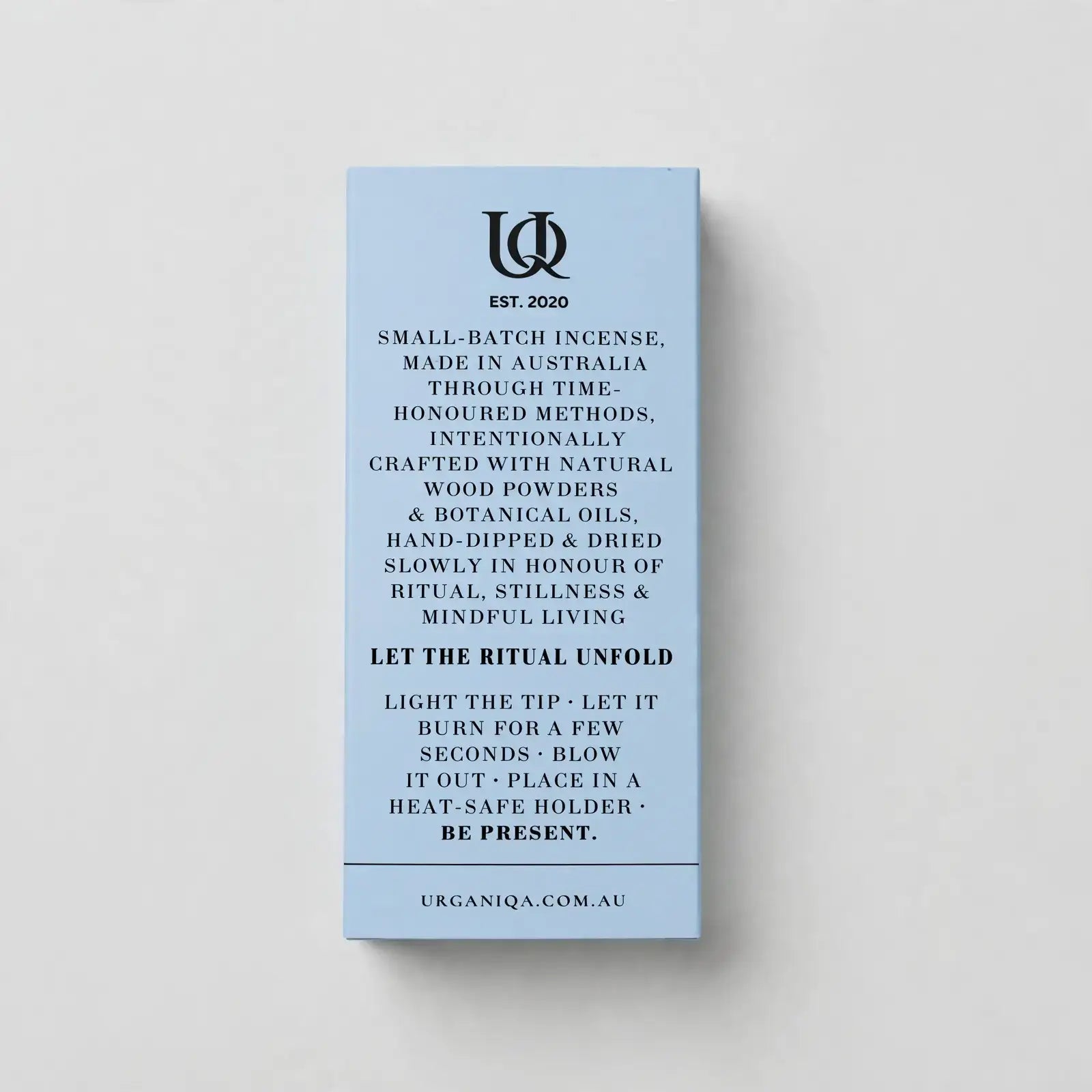 Buy Rituals for the Unraveling Mind Incense | Grounded Collection: Coloured box by Urganiqa - at Hamish + Grace