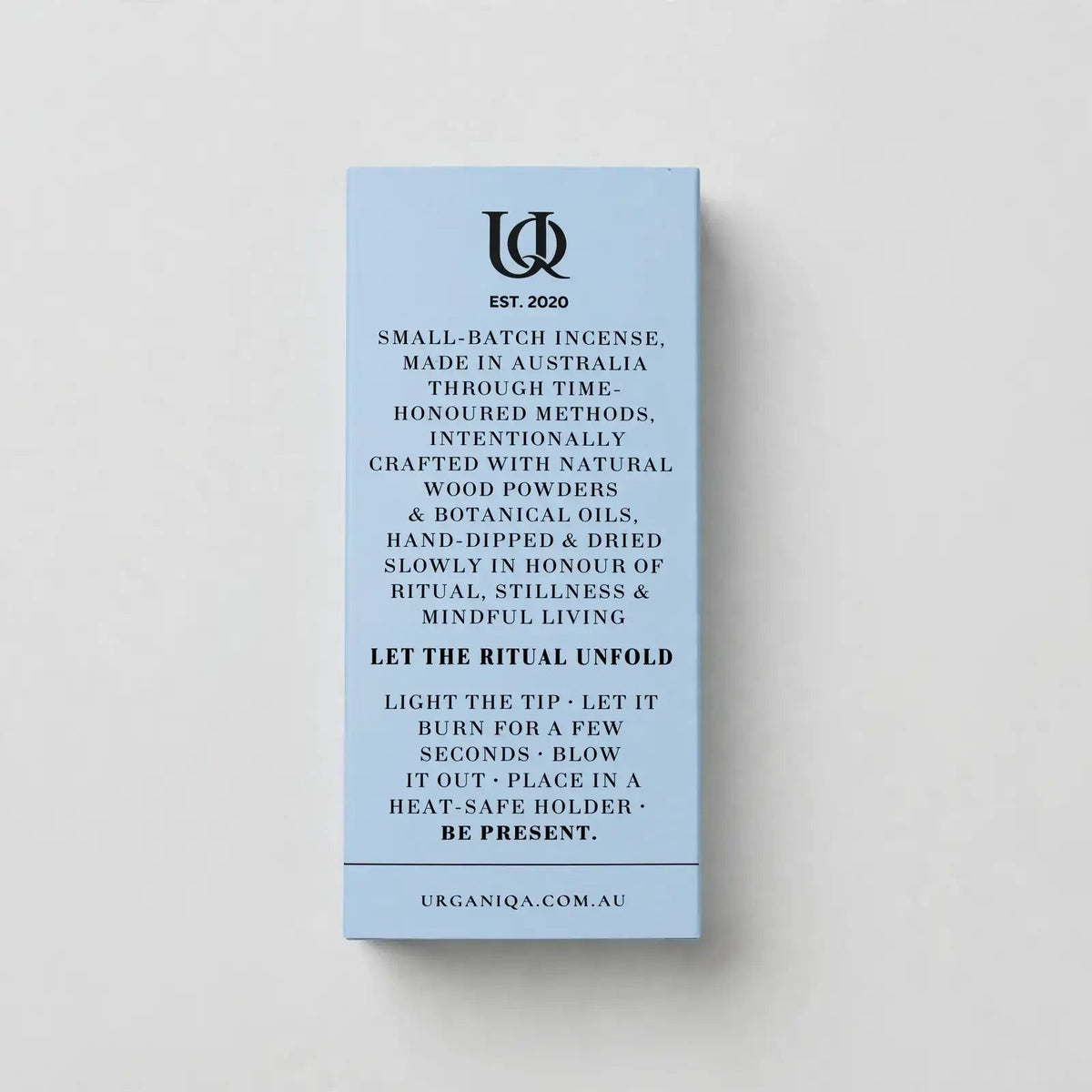 Buy Rituals for the Unraveling Mind Incense | Grounded Collection: Coloured box by Urganiqa - at Hamish + Grace