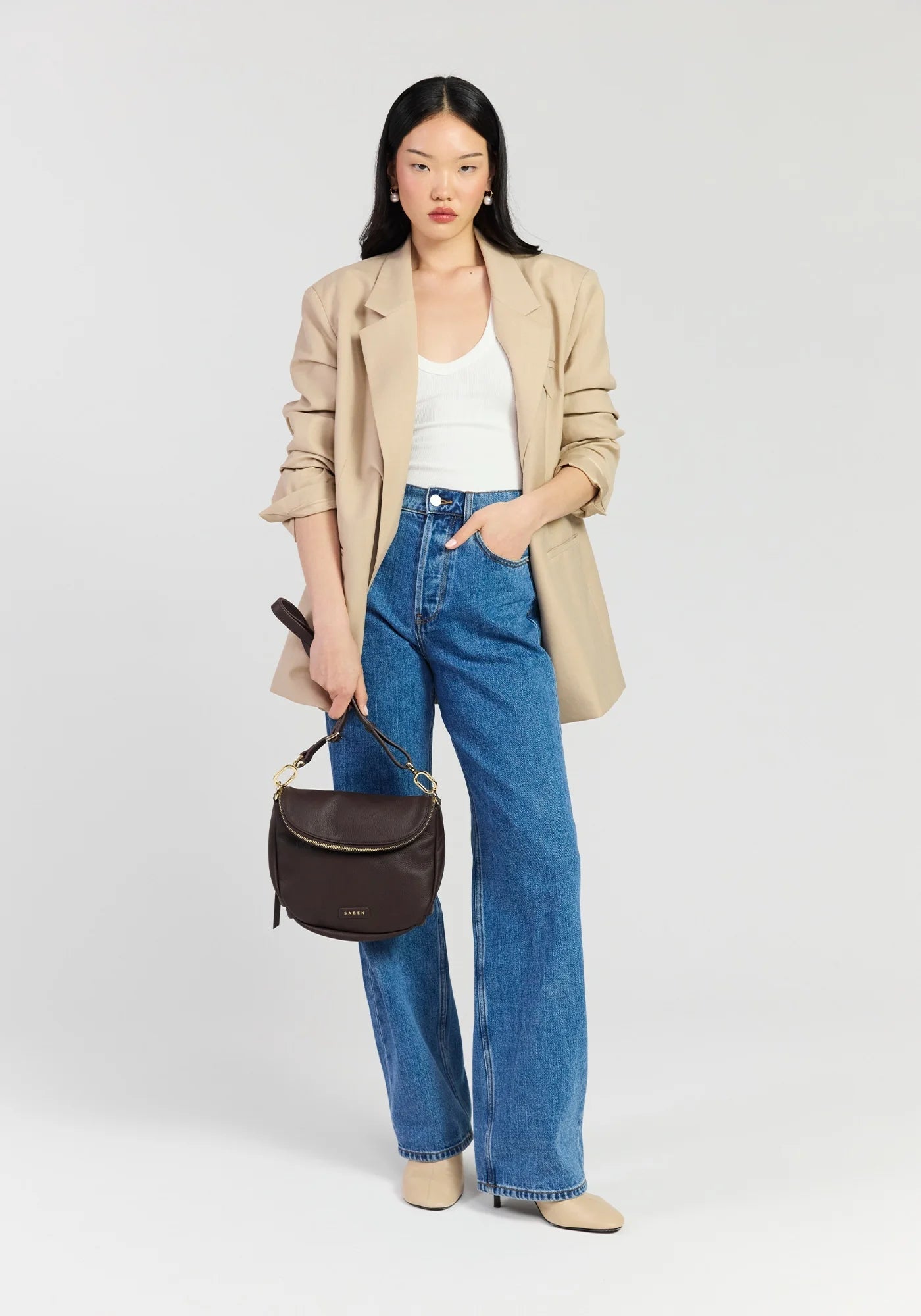 Buy Saben - Fifi Crossbody Cacao by Saben - at Hamish + Grace