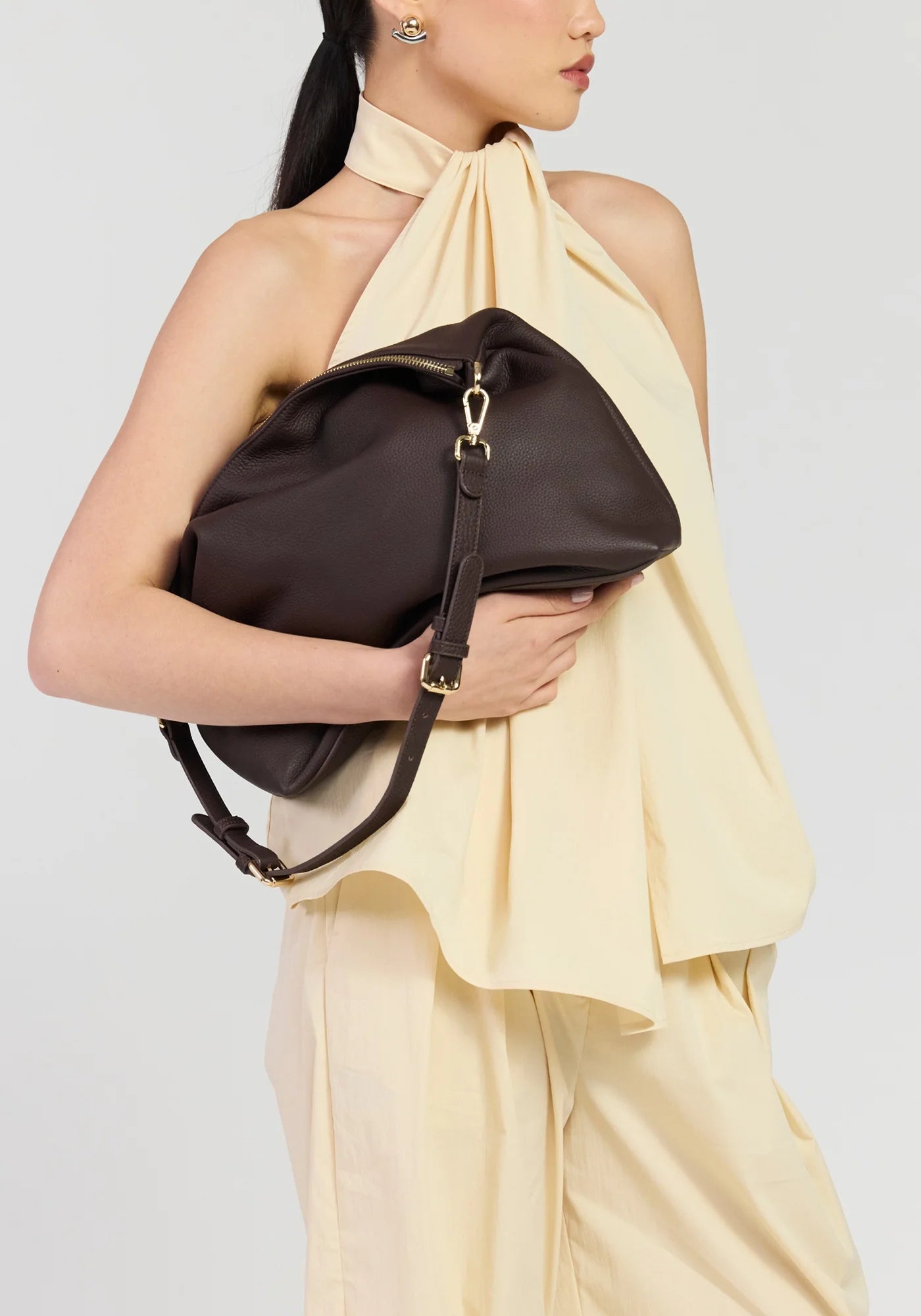 Buy Saben - Miki Shoulder Bag Chocolate by Saben - at Hamish + Grace