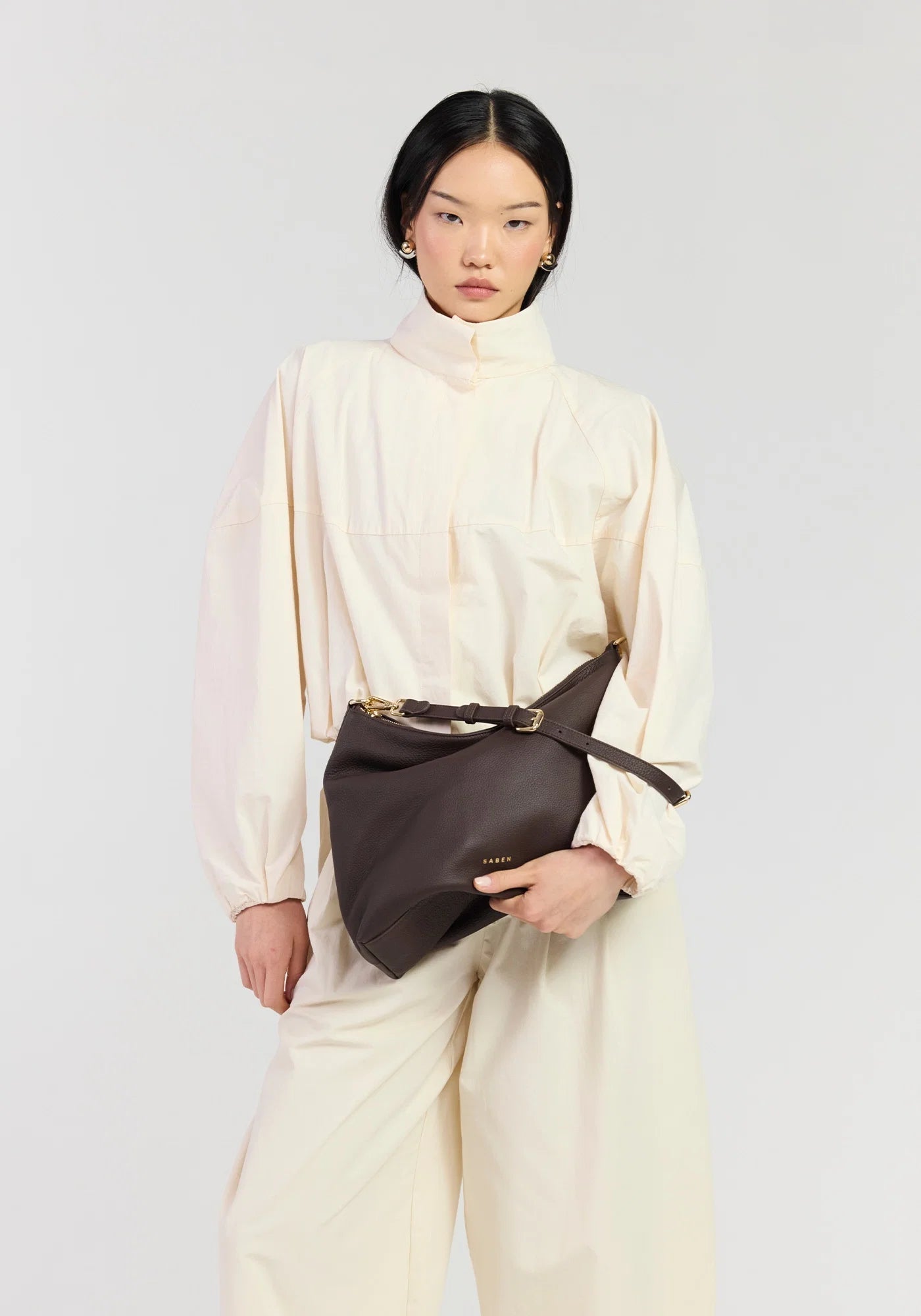 Buy Saben - Miki Shoulder Bag Chocolate by Saben - at Hamish + Grace
