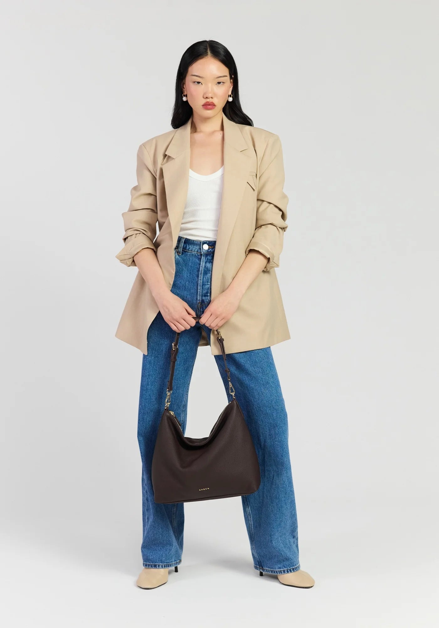 Buy Saben - Miki Shoulder Bag Chocolate by Saben - at Hamish + Grace