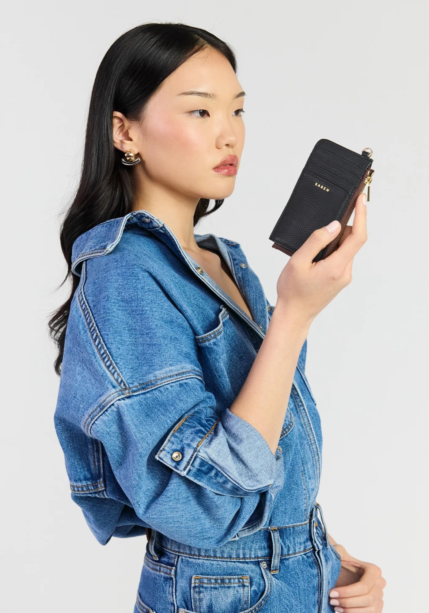 Buy Saben - Winona Card Holder Black by Saben - at Hamish + Grace