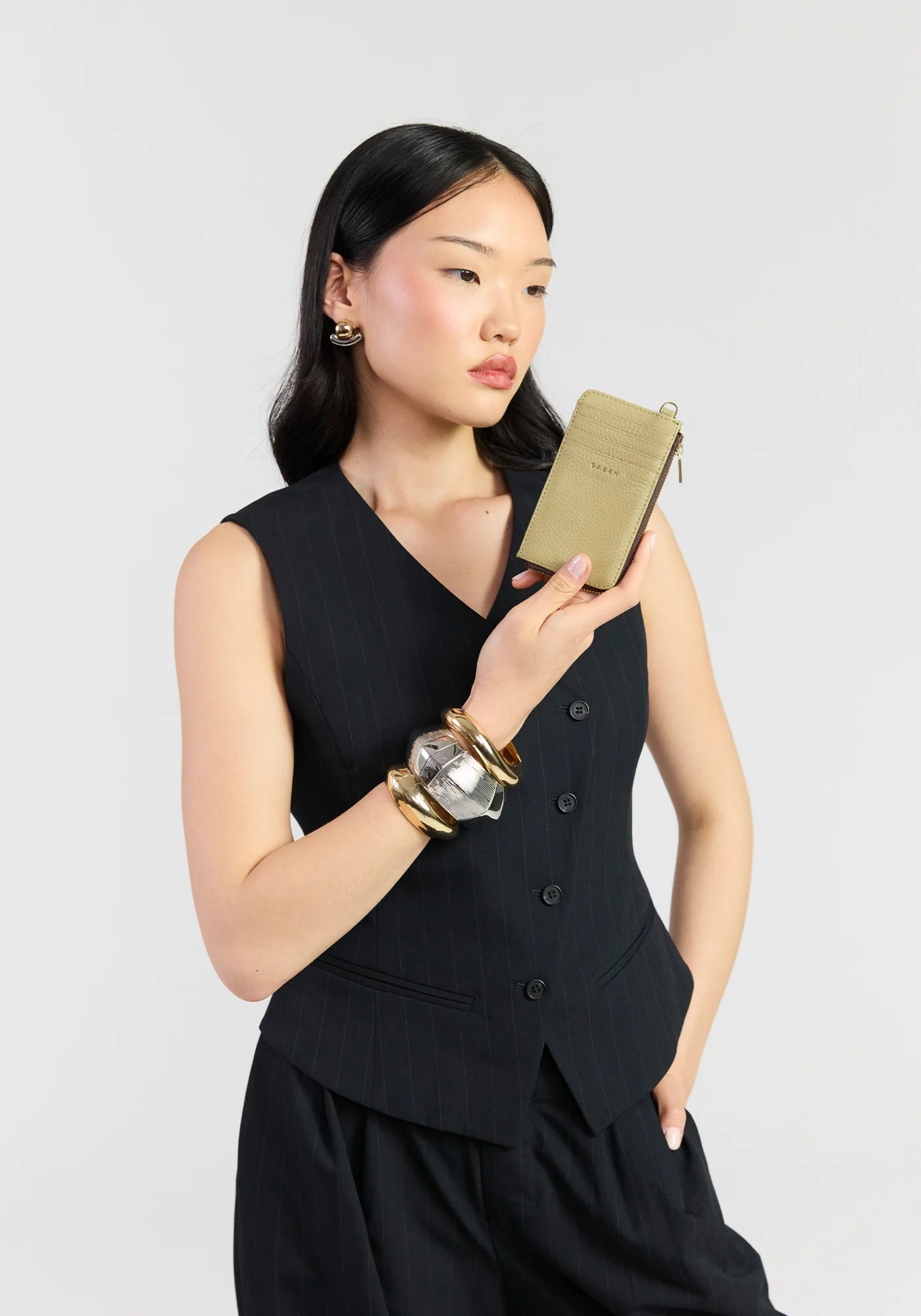 Buy Saben - Winona Card Holder Willow by Saben - at Hamish + Grace
