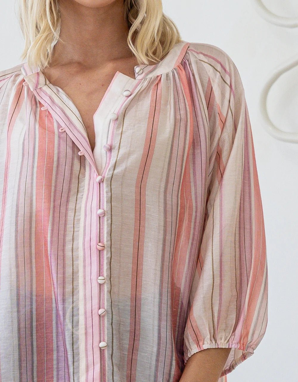 Buy Saint Germaine - Malta Blouse - Sunset Stripe by saint germaine - at Hamish + Grace