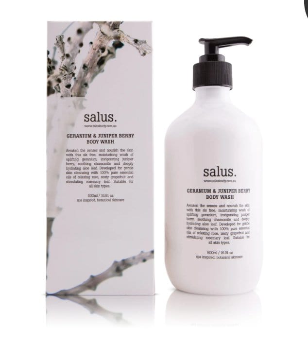 Salus Body Bath + Body Salus - Geranium & Juniper Berry Body Wash