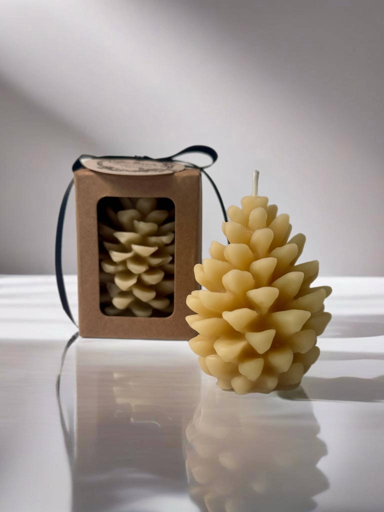 Serenes Beeswax Chandlery Homeware Beeswax Shaped Candle | Pinecone Design