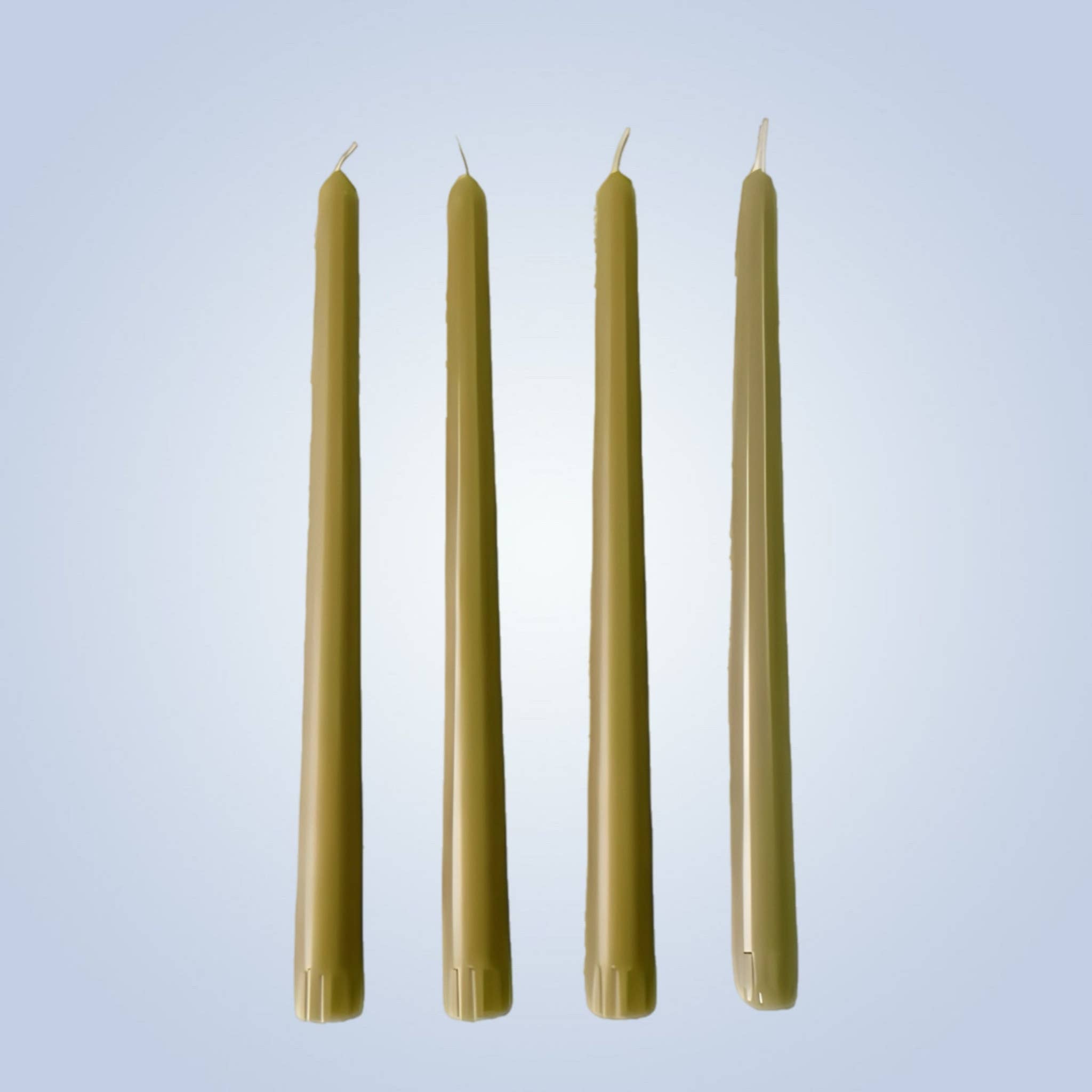 Serenes Beeswax Chandlery Homeware Coloured Beeswax Taper Candle | Desert Lime | 25cm