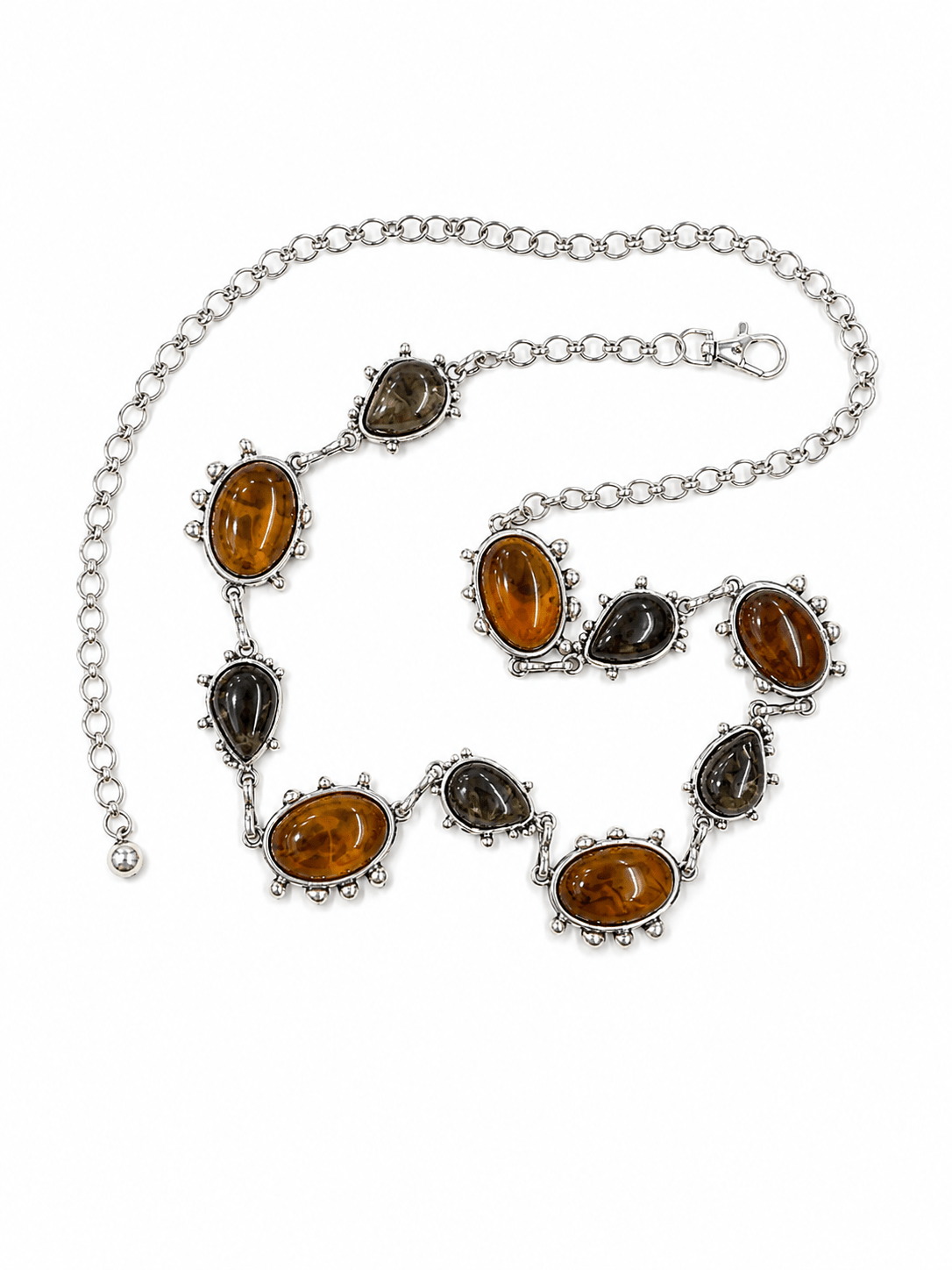 Buy Silver & Stone Chain Belt by Aelia - at Hamish + Grace