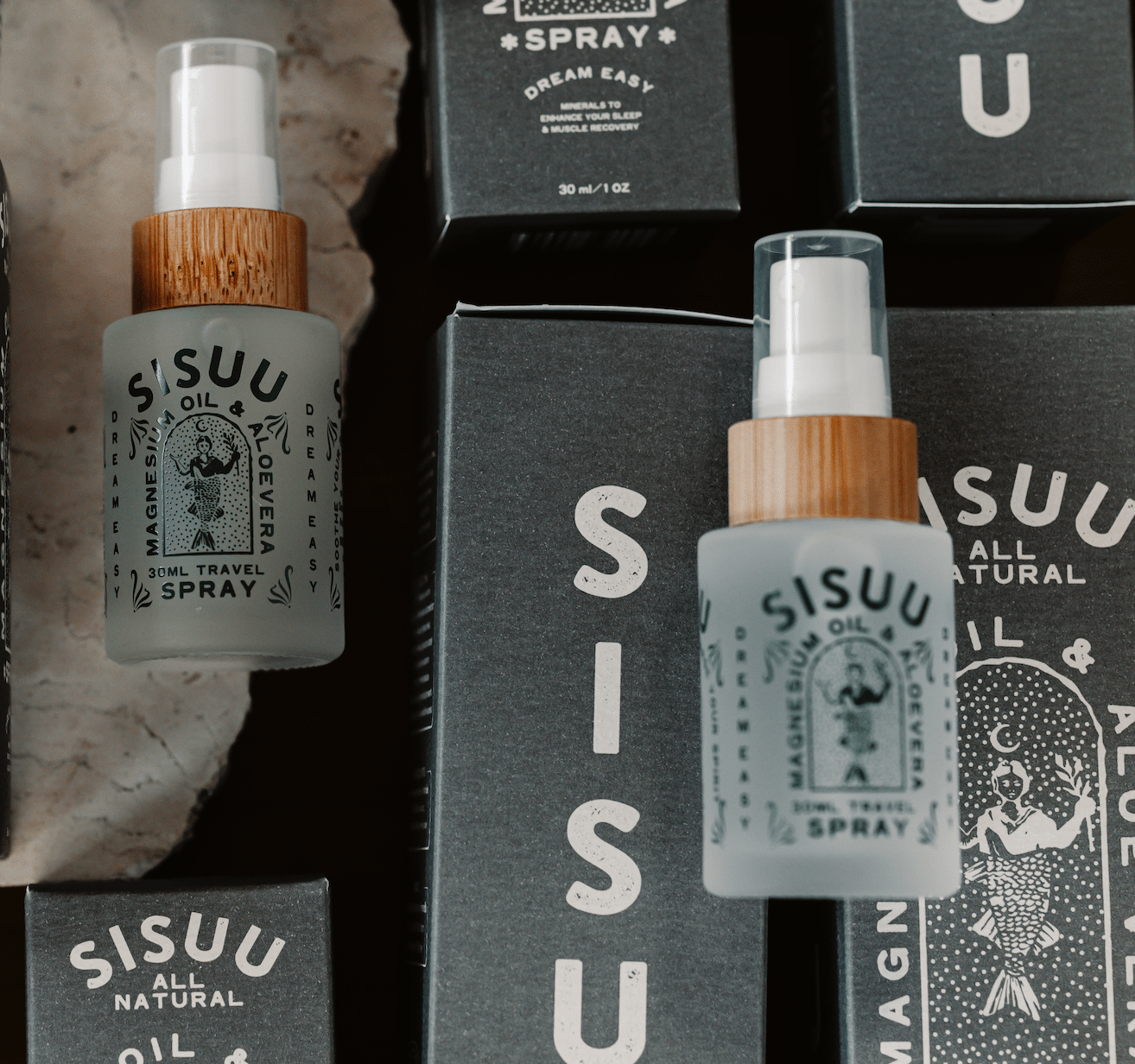 Buy SISUU Magnesium Oil & Aloe Vera Spay 30 ml by SISUU - at Hamish & Grace