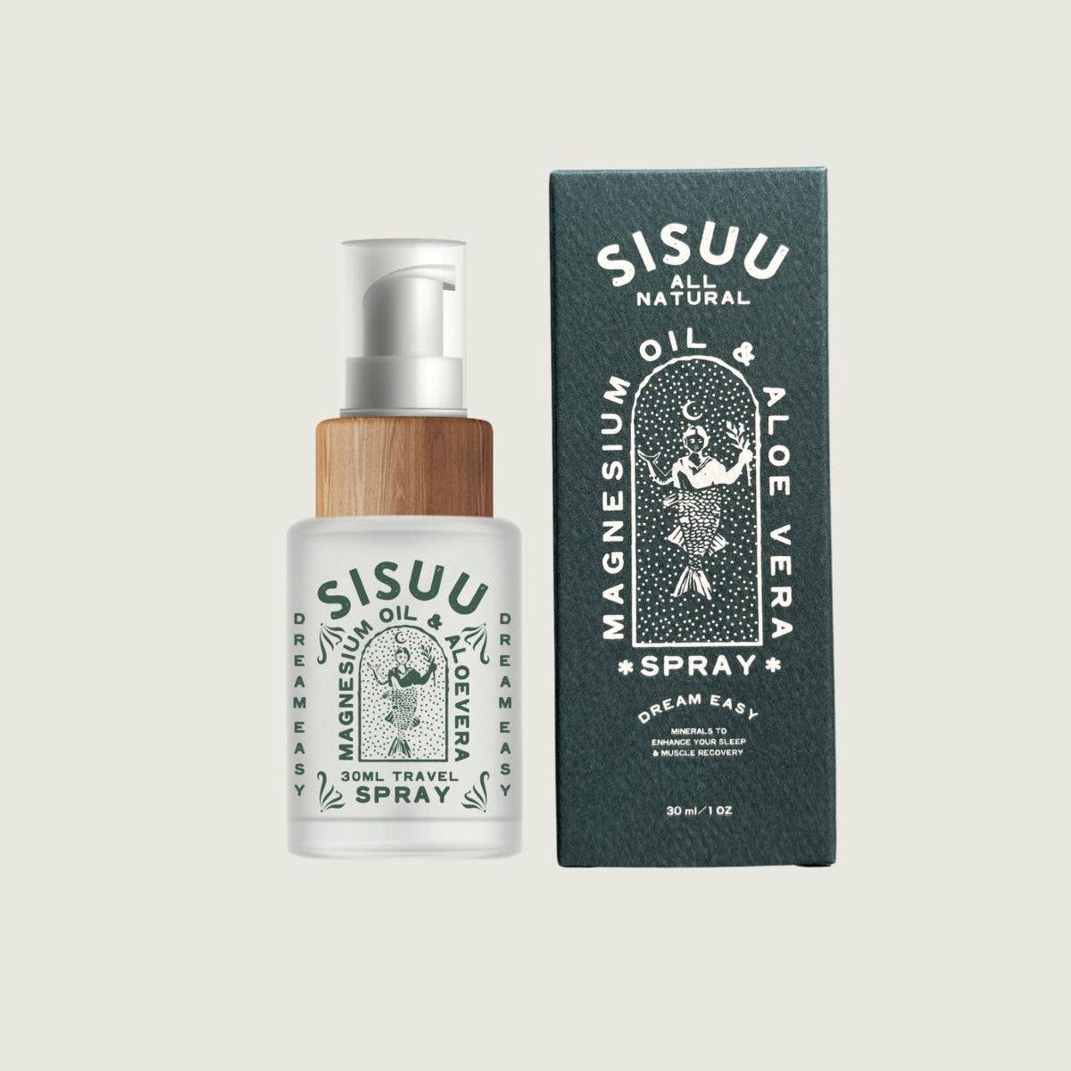 Buy SISUU Magnesium Oil & Aloe Vera Spay 30 ml by SISUU - at Hamish & Grace