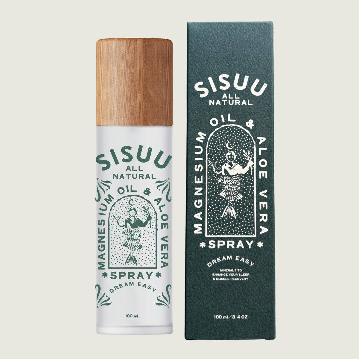 Buy SISUU Magnesium Oil & Aloe Vera Spray - 100 ml by SISUU - at Hamish & Grace