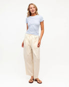 Buy Sita Short Sleeve Tee - Soft Blue by Paper Heart - at Hamish + Grace