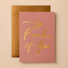 Buy So Proud of You Greeting Card | Luxury Foil Design by Gabrielle & Celine Greeting Cards Australia - at Hamish + Grace