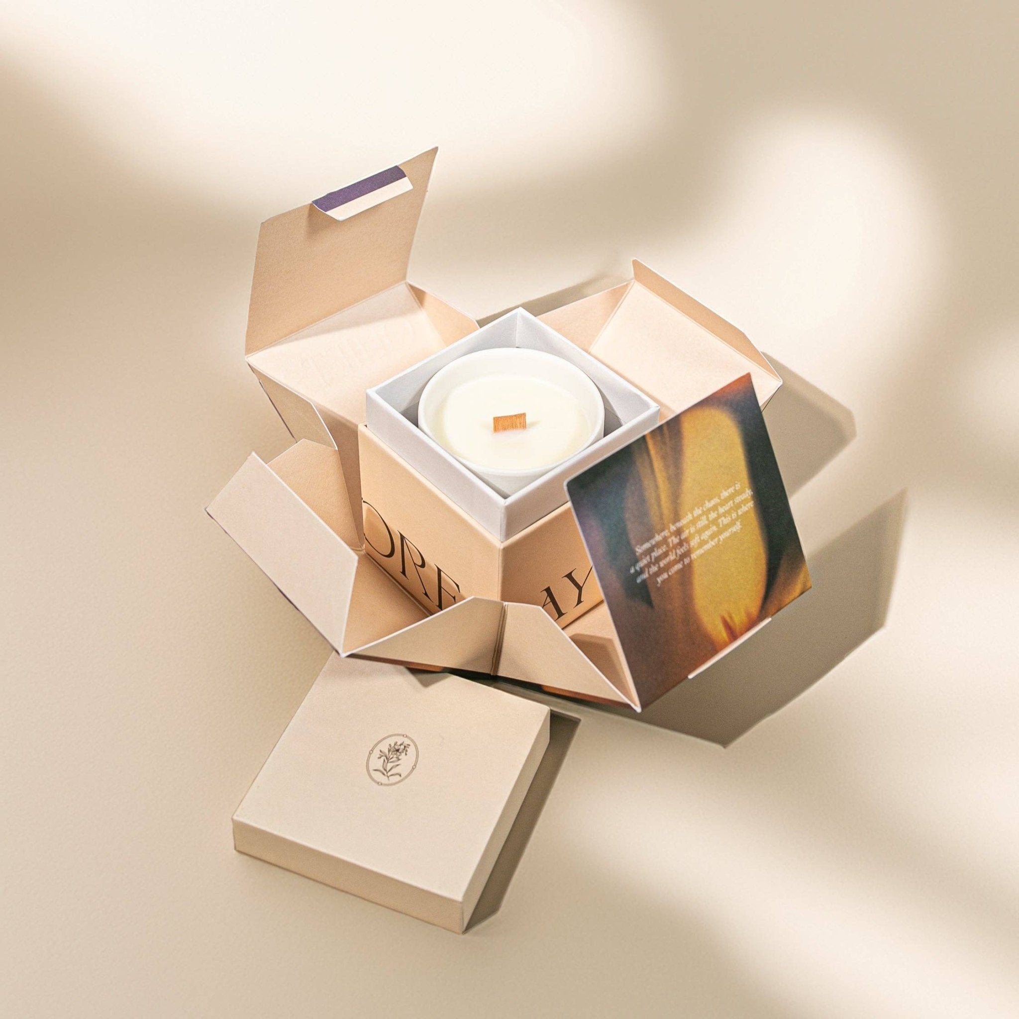 Buy STILL POINT: Lemon / Rose / Violet / Vanilla / Guaiac Wood CANDLE 200G by Three More Days Collection - at Hamish + Grace