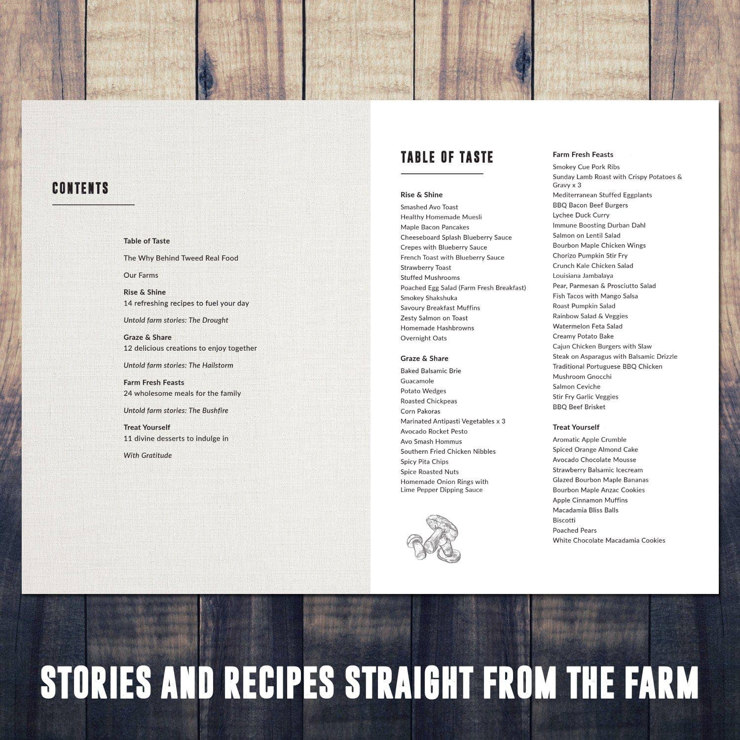 Buy Story and Recipe Book There is a story behind every meal by Tweed Real Food - at Hamish + Grace