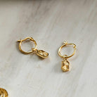 Buy Sun Beam Huggies - 14ct Gold by Hamish + Grace - at Hamish + Grace