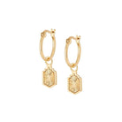 Buy Sun Beam Huggies - 14ct Gold by Hamish + Grace - at Hamish + Grace