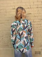 Buy Sunny Girl - Autum Floral Print Shirt - Blue by Sunny Girl - at Hamish + Grace