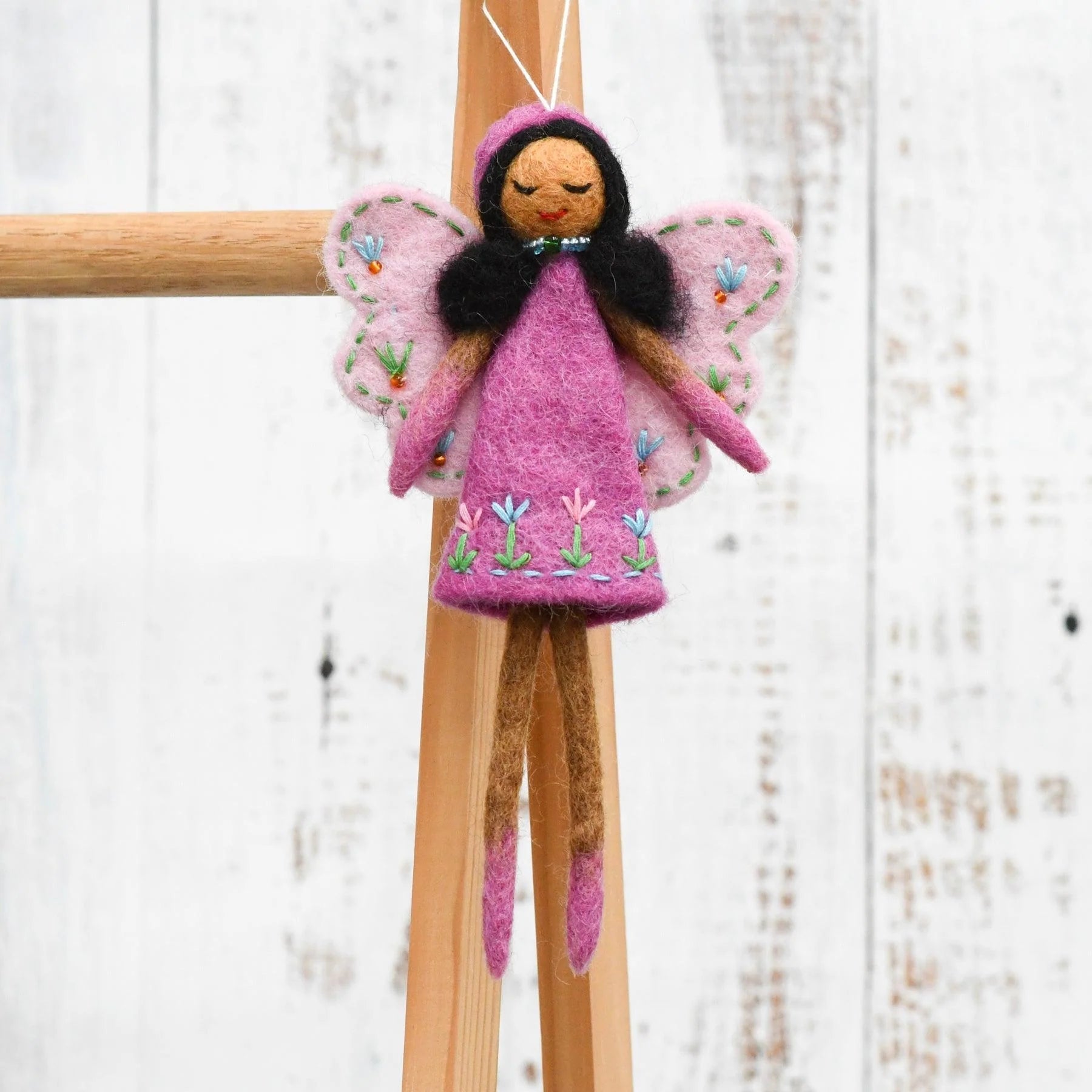 Buy Tara Treasure - Felt Angel Fairy - Pink Dress by Tara Teasures - at Hamish + Grace