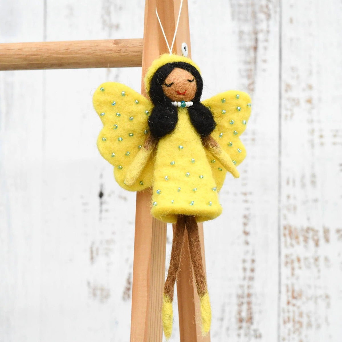 Buy Tara Treasure - Felt Angel Fairy - Yellow Dress by Tara Teasures - at Hamish + Grace