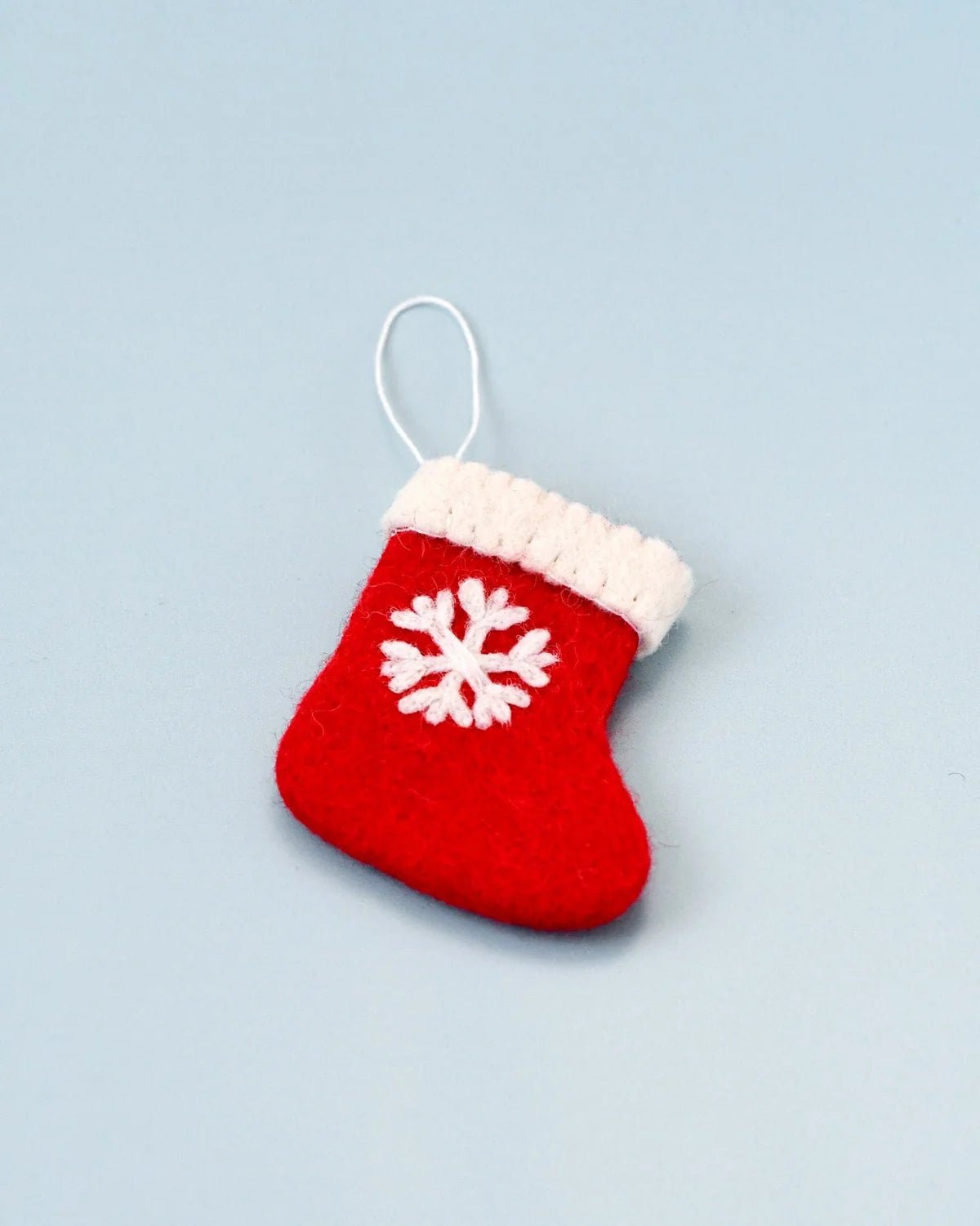 Buy Tara Treasures - Christmas Ornament -Felt Christmas Stocking with Snowflake Ornament by Tara Teasures - at Hamish + Grace