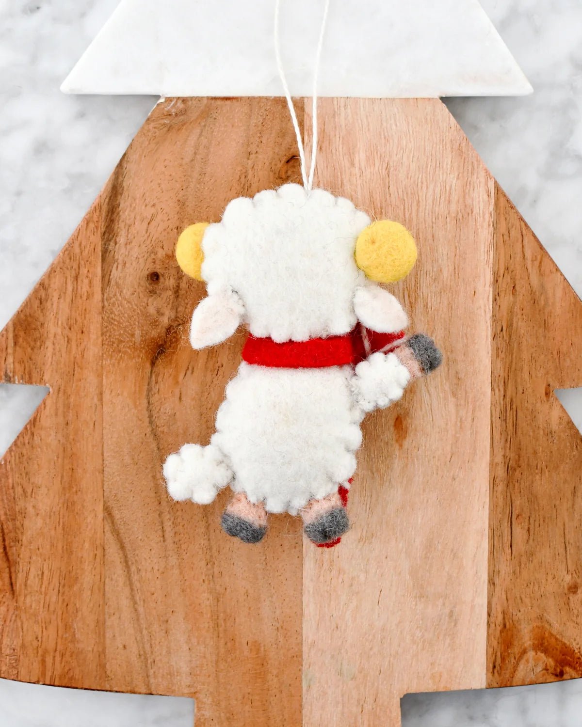Buy Tara Treasures - Christmas Ornament - Felt Cute Lamb With Candy Cane by Tara Teasures - at Hamish + Grace