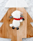 Buy Tara Treasures - Christmas Ornament - Felt Lamb With Candy Cane by Tara Teasures - at Hamish + Grace