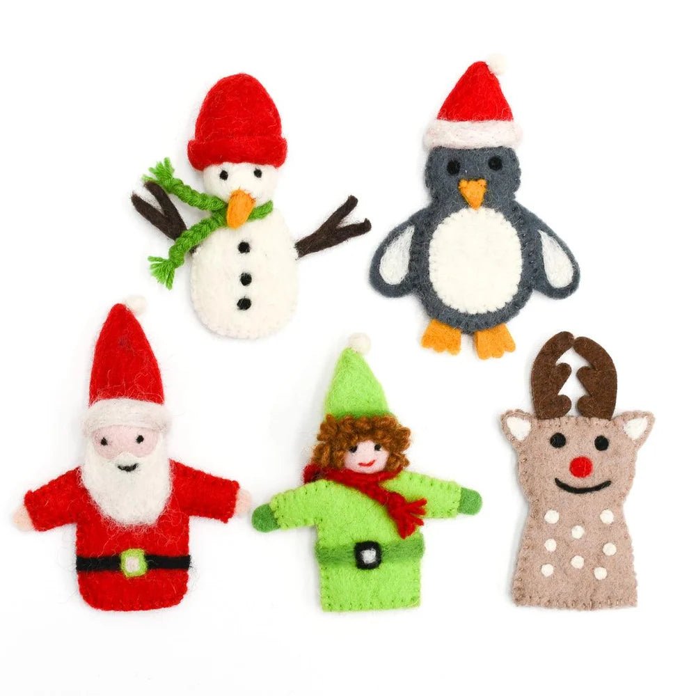 Buy Tara Treasures - Christmas Santa, Finger Puppet Set by Tara Teasures - at Hamish + Grace