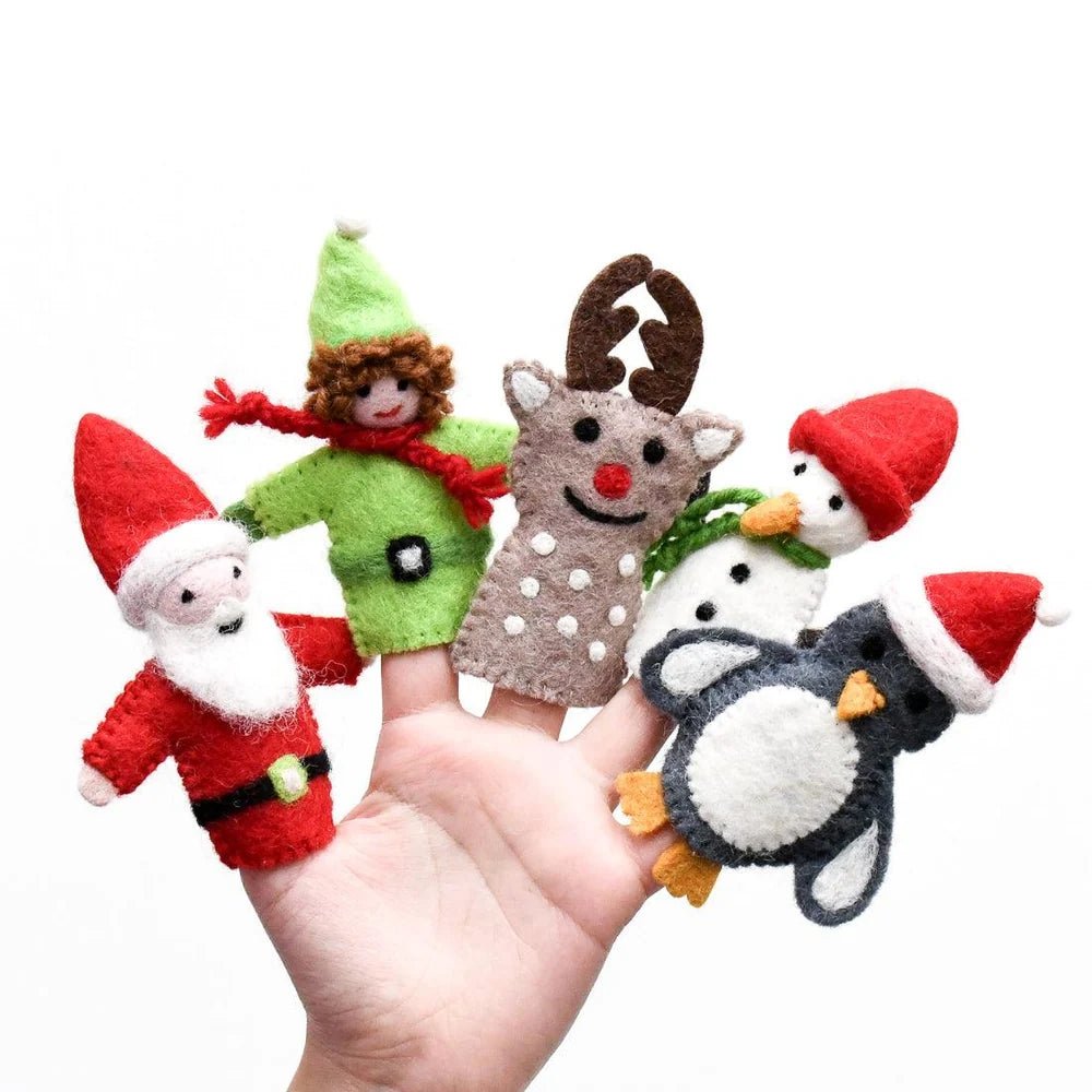 Buy Tara Treasures - Christmas Santa, Finger Puppet Set by Tara Teasures - at Hamish + Grace