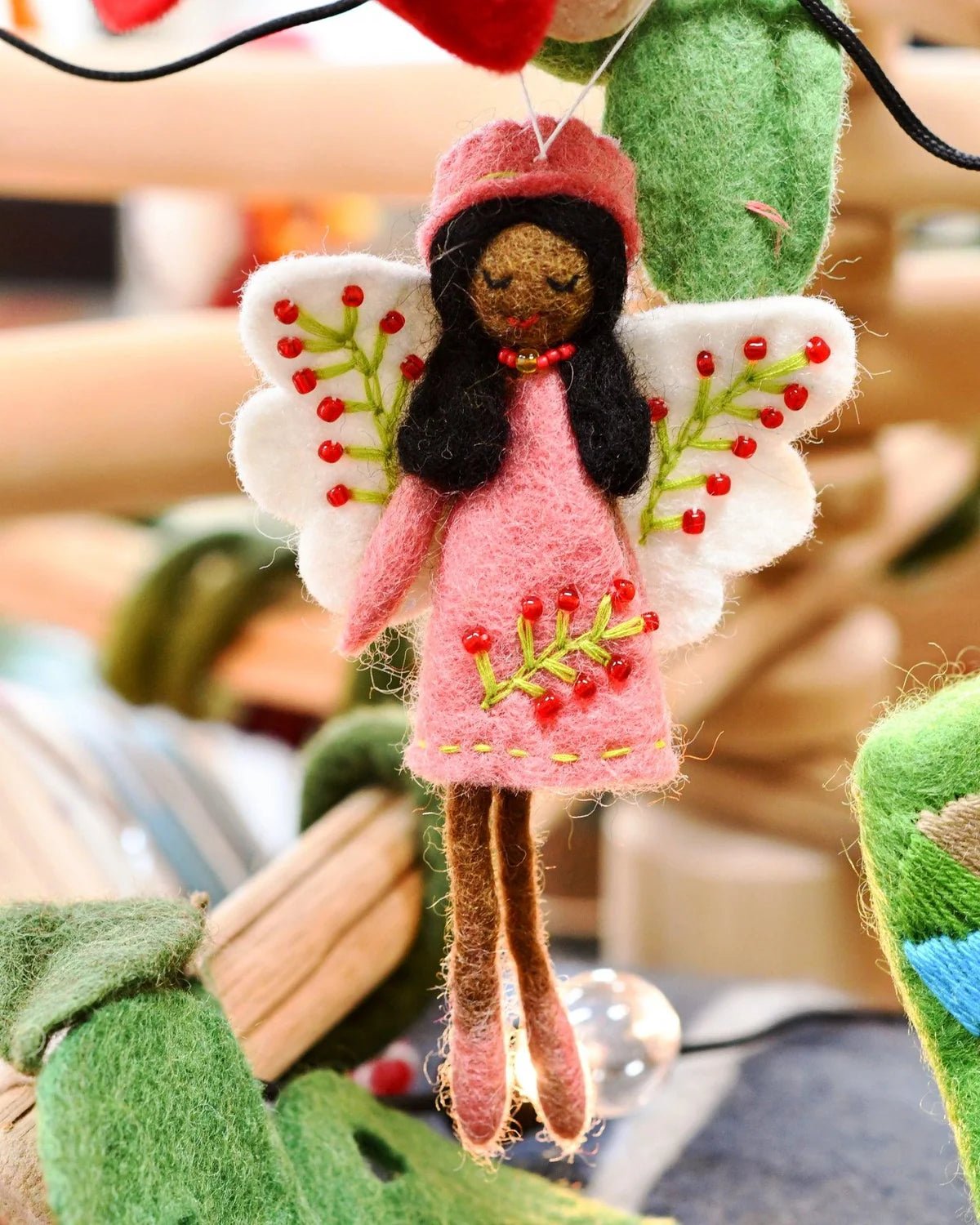 Buy Tara Treasures - Felt Angel Fairy - Peach Dress by Tara Teasures - at Hamish + Grace