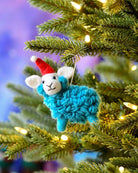 Buy Tara Treasures - Felt Blue Sheep Christmas Ornament by Tara Teasures - at Hamish + Grace