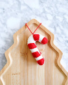 Buy Tara Treasures - Felt Christmas Candy Cane Ornament by Tara Teasures - at Hamish + Grace