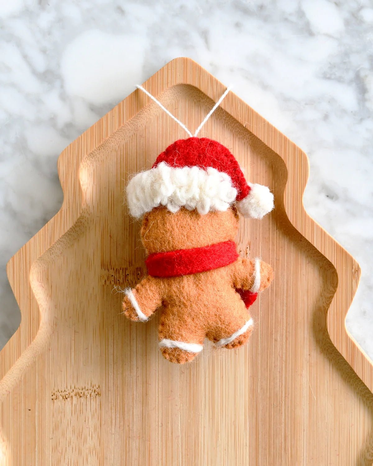 Buy Tara Treasures - Felt Christmas Gingerbread Boy Ornament by Tara Teasures - at Hamish + Grace
