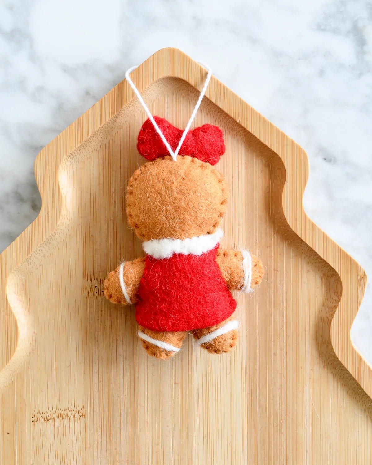 Buy Tara Treasures - Felt Christmas Gingerbread Girl Ornament by Tara Teasures - at Hamish + Grace