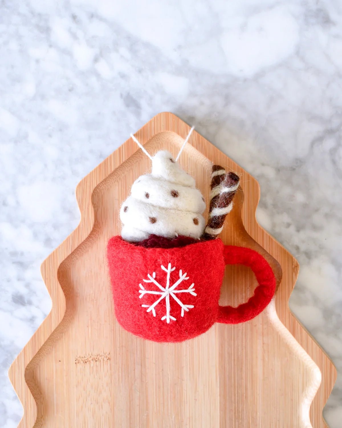 Buy Tara Treasures - Felt Christmas Hot Chocolate Mug Ornament by Tara Teasures - at Hamish + Grace