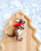 Buy Tara Treasures - Felt Christmas Kangaroo with Joey Ornament by Tara Teasures - at Hamish + Grace