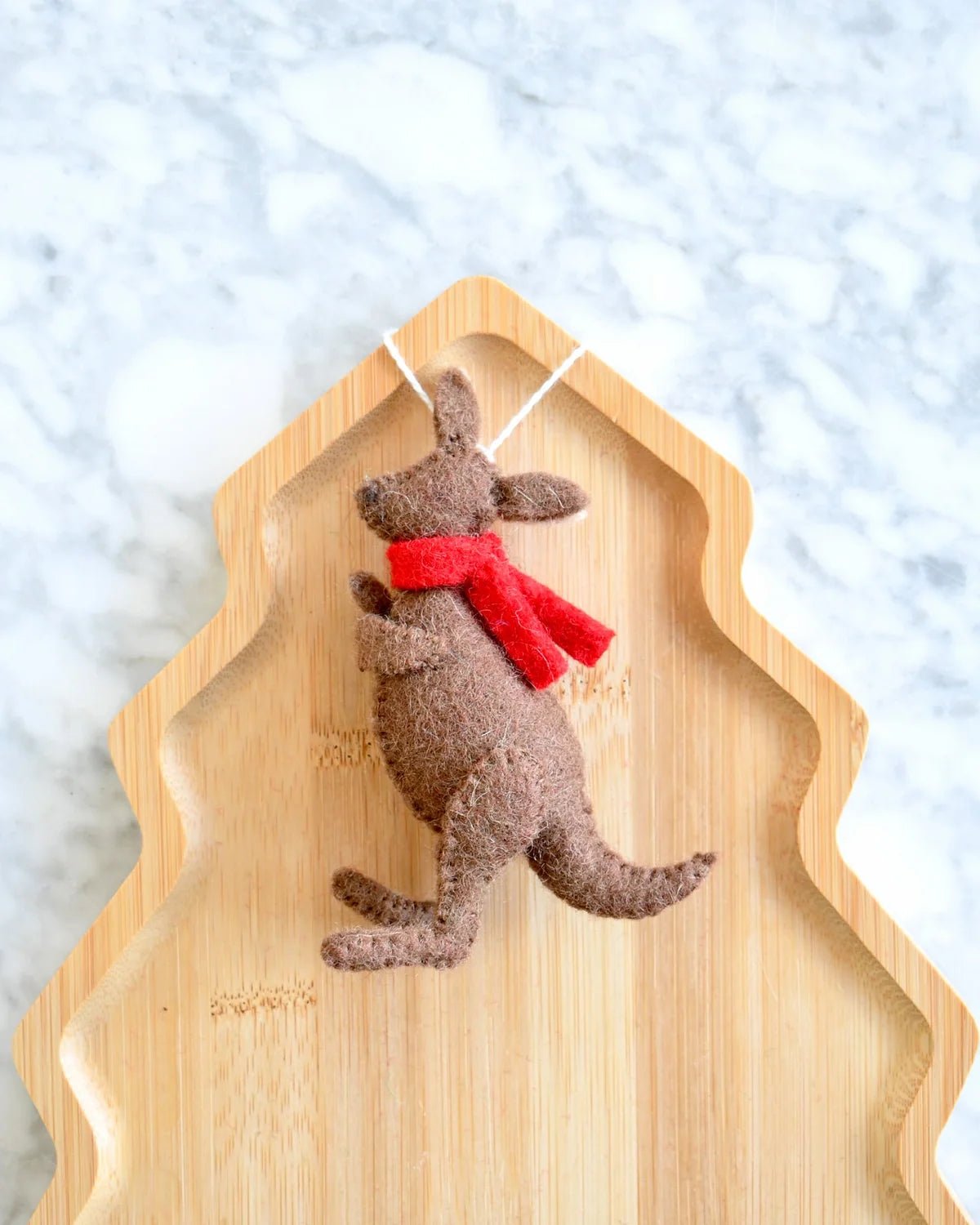 Buy Tara Treasures - Felt Christmas Kangaroo with Joey Ornament by Tara Teasures - at Hamish + Grace