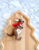 Buy Tara Treasures - Felt Christmas Kangaroo with Joey Ornament by Tara Teasures - at Hamish + Grace