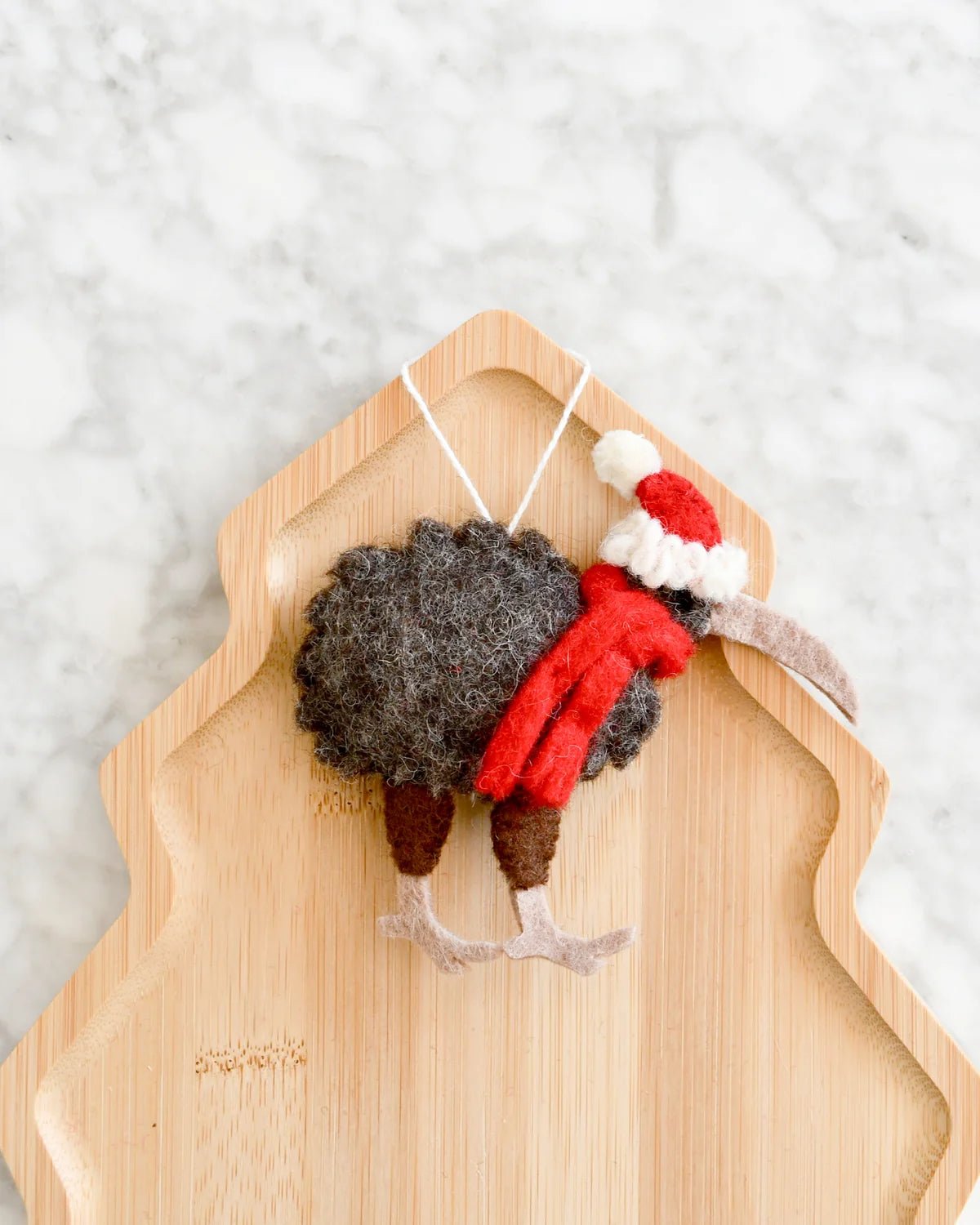 Buy Tara Treasures - Felt Christmas Kiwi Bird Ornament by Tara Teasures - at Hamish + Grace
