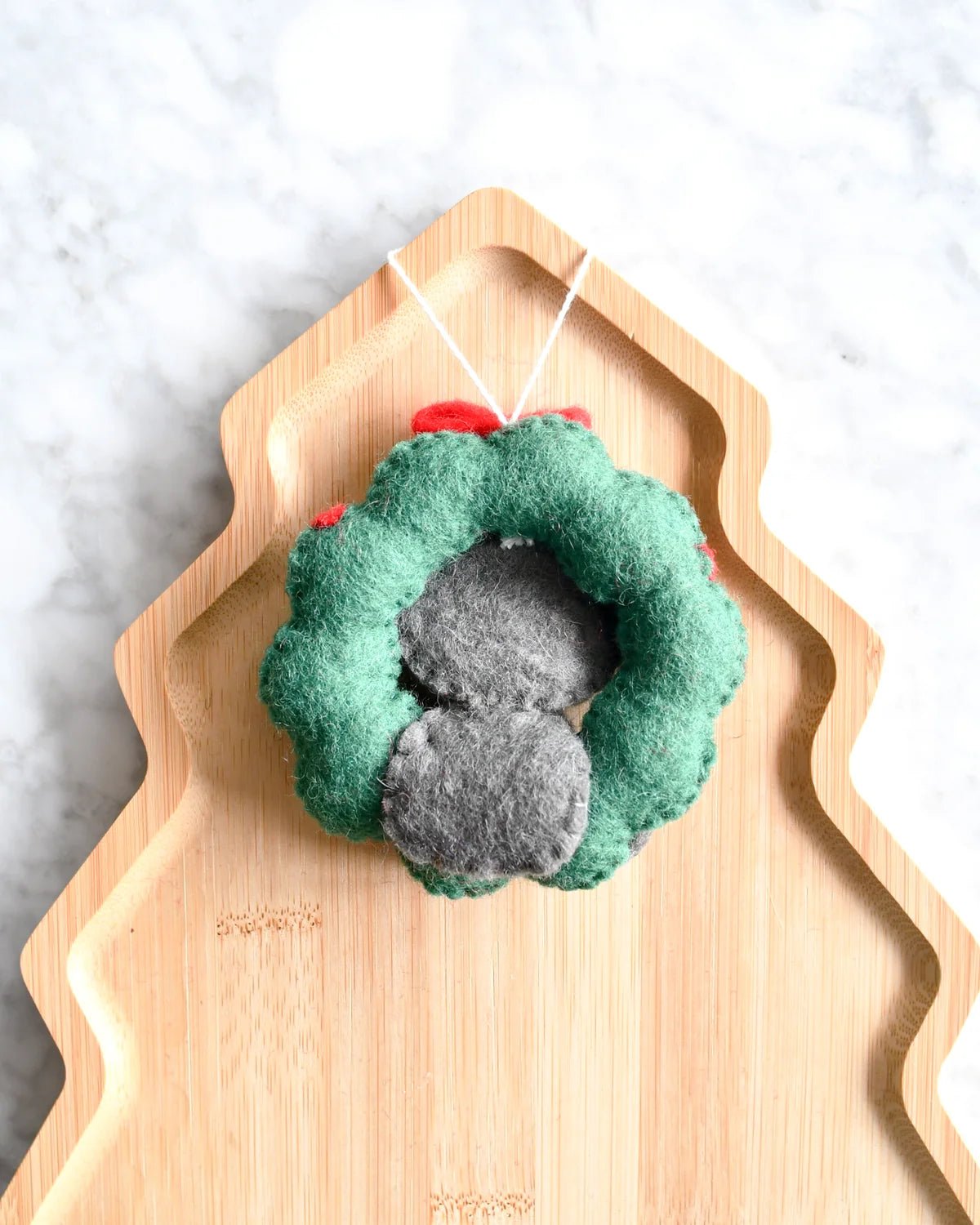 Buy Tara Treasures - Felt Christmas Koala in Wreath Ornament by Tara Teasures - at Hamish + Grace