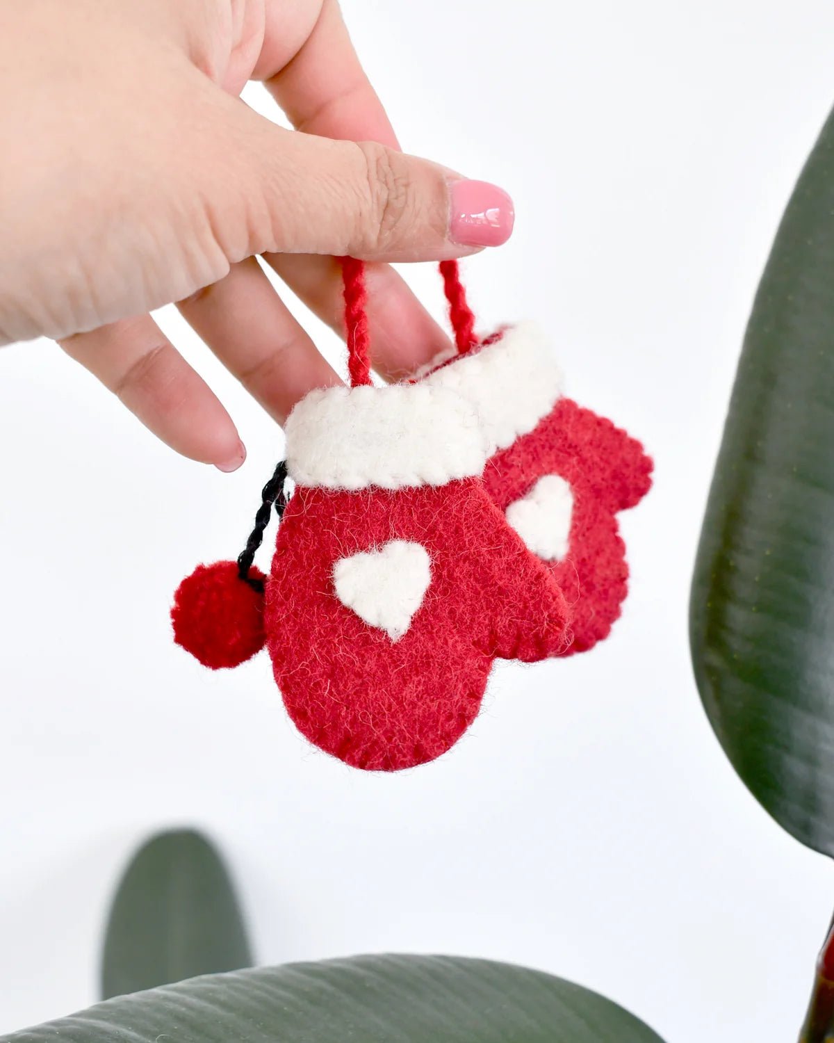 Buy Tara Treasures - Felt Christmas Mittens Ornament by Tara Teasures - at Hamish + Grace
