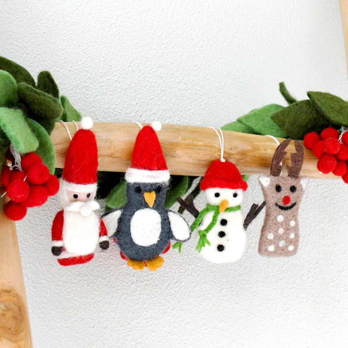 Buy Tara Treasures - Felt Christmas Ornaments (Set of 4) by Tara Teasures - at Hamish + Grace